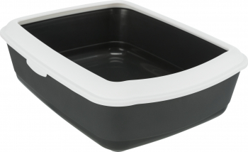 Litiera 37x15x47 cm Gri cu Alb 40184 