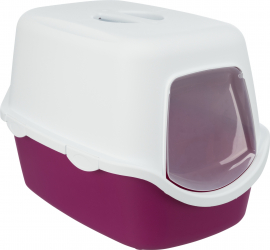 Litiera cu Acoperis Vico 40x40x56 cm Bordo/Alb 40278 