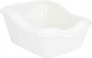 Litiera cu rama Cleany 45 x 29 x 54 cm alb metal 40371