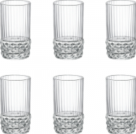 Set 6 panare shot-uri BORMIOLI AMERICA SHOT 80ml 
