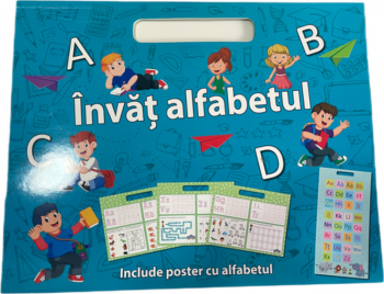 Carte ilustrata cu exercitii pentru copii Invat Alfabetul JMB-BBL2987 