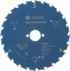Panza de fierastrau circular Expert for ConstructWood 190 x 30 x 2/1.3 x 24 T Bosch 