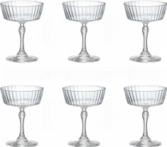Set 6 pahare cocktail BORMIOLI AMERICA FIZZ 275ml
