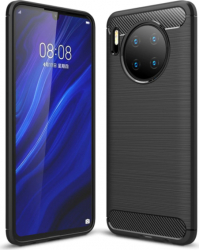 Husa de protectie pentru Huawei Mate 30 Silicon TPU Carbon Negru SHO3021 