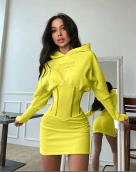 Rochie Leah Galben XL 