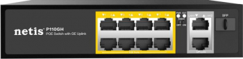 Switch Netis P110GH 8POE+2GE Uplink+1SFP 
