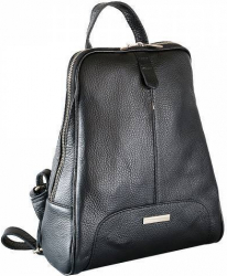 Rucsac dama din piele naturala negru FRD132