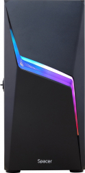Carcasa Spacer Gaming THUNDER Mid-Tower fara sursa ATX Black 