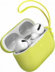 Husa de protectie Baseus pentru Apple AirPods Pro snur lanyard Galben CBO-SHO3096