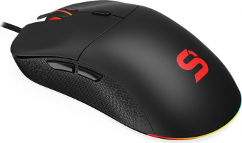 Mouse SPC Gear GEM Plus Iluminare RGB Senzor PixArt PMW3370 Negru 