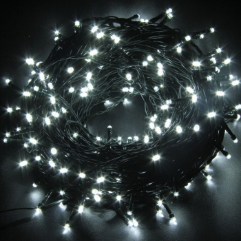 Instalatie de Craciun 16 metri cu 200 LED alb rece