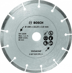 Disc de taiere diamantat pentru materiale de constructii 180mm