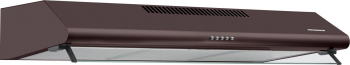 Hota Heinner HCH-490-BRW 2 motoare Putere de absorbtie 304.5 m3/h Lumina LED 3 trepte de viteza 90 cm Maro