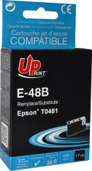 Cartus UPRINT EJ48BUP negru 17 ml compatibil T0481 pentru Epson STYLUS PHOTO R200/R220/R300/R340/RX500/RX600/RX620/RX640 
