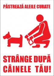 Placuta atentionare Strange dupa cainele tau 