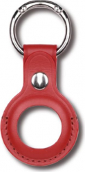 Breloc Devia AirTag Leather Key Ring Red 
