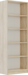 Dulap Biblioraft Mobiref cu 4 Polite pentru Depozitare 70 x 34 5 x 200 cm PAL Sonoma 18 mm 