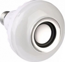 Boxa portabila Bluetooth tip Bec Led Alb