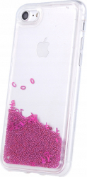 Husa protectie Liquid Letters pentru iPhone X/Xs - Roz 