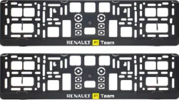 Set 2 bucati suport numar inmatriculare RENAULT F1 