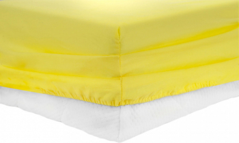 Cearceaf de pat cu elastic Heinner Home 180x200 cm bumbac Galben 