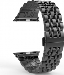 Curea Metalica Zale impletite pentru Apple Watch Compatibila cu Apple Watch 1/2/3/4/5/6 Black 38mm MTP23367 