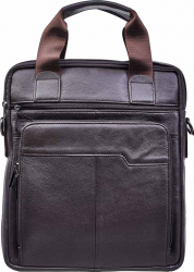 Geanta piele barbati Toro Nero Areen coffee 