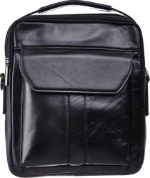 Geanta piele barbati Toro Nero Travel pro negru 
