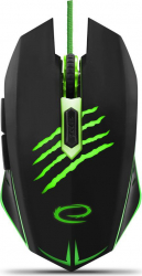Mouse gaming USB Esperanza Claw cablu 1.5m 6D Led verde 800/1200/1600/2400 dpi 