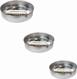 Set 3 tavi cromate pentru copt RAKI 28cm 32cm 36cm 