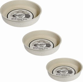 Set 3 tavi pentru copt BELISIMA 28cm 32cm 36cm aluminiu cu strat neaderent crem