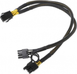 Cablu Active adaptor alimentare placa video pci-e 6 pini tata la 2 x 6pini/ 8pini mama 