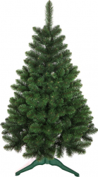 Brad artificial de Craciun clasic de lux verde suport inclus 220 cm 