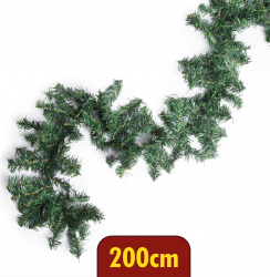 Ghirlanda brad verde bogat - 200 cm
