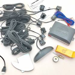 Senzori parcare auto EVT P08 kit 8 senzori display LED si avertizare sonora 