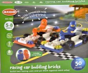 Set de construit ATCO masina de curse 50 de piese 