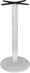 Picior baza metalica masa bar pentru blat rotund sau patrat RAKI 43xh110cm alb