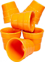 Set 6 pahare Cesiro 120 ml Portocaliu Tropical