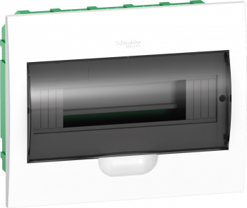 Tablou electric incastrat cofret ingropat 12 module usa transparenta SMTEZ9E112S2F Schneider smartsistem 