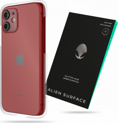 Folie Alien Surface Apple iPhone 12 Mini protectie spate cu laterale separate camera 