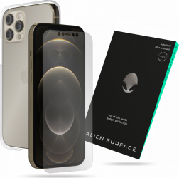 Folie Alien Surface Apple iPhone 12 Pro Max protectie ecran spate cu laterale separate camera 