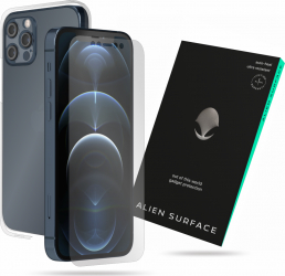 Folie Alien Surface Apple iPhone 12 Pro protectie ecran spate cu laterale separate camera 