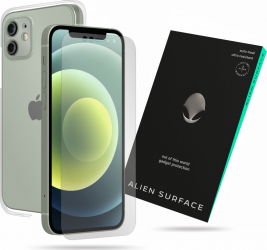 Folie Alien Surface Apple iPhone 12 protectie ecran spate cu laterale separate camera 