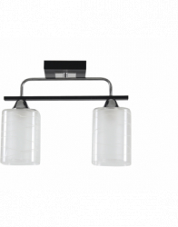 Lustra Niege Crom+Negru+Alb 2xE27 60W 