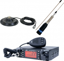 Kit Statie radio CB PNI ESCORT HP 9001 PRO ASQ + Antena CB PNI ML160 cu magnet 145/PL 
