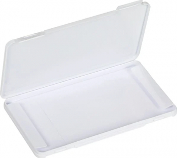 Cutie portabila pentru depozitare si protectie masca faciala plastic 19x11x1 cm ALB JMB-SHO3284 