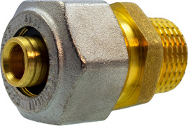Niplu conectror Dm.16 x 1/2 pentru teava Multistrat 