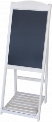 Panou stradal RAKI meniu restaurant fast-food cafenele hoteluri 41x41xh112cm alb 