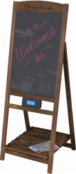 Tabla panou Rescriptibil led stradal RAKI meniu restaurant fast-food cafenele hoteluri 41x41xh112cm 