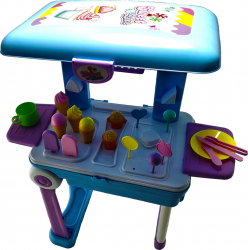 Troler magazin inghetata - 60 cm cu accesorii